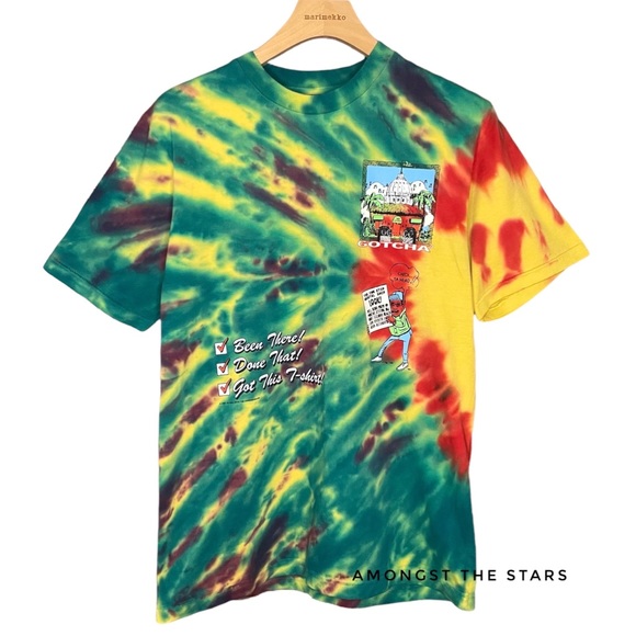 GOTCHA Paradise Hills Surf Club Green Tie Dye T-Shirt - Picture 6 of 10